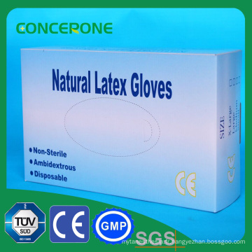 Gants en latex de peau ou de couleur blanche